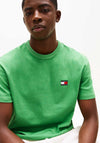 Tommy Jeans Badge Crew Neck T-Shirt, Coastal Green