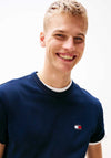 Tommy Jeans Badge Crew Neck T-Shirt, Dark Night Navy