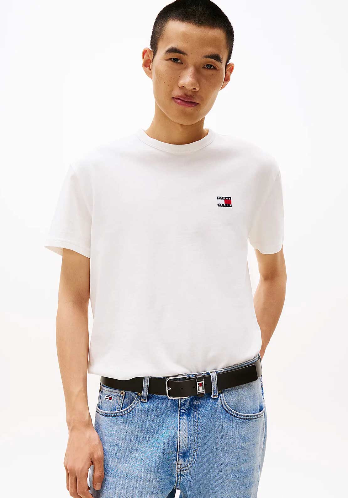 Tommy Jeans Badge Crew Neck T-Shirt, Ecru