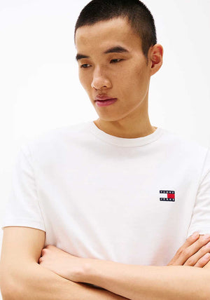 Tommy Jeans Badge Crew Neck T-Shirt, Ecru