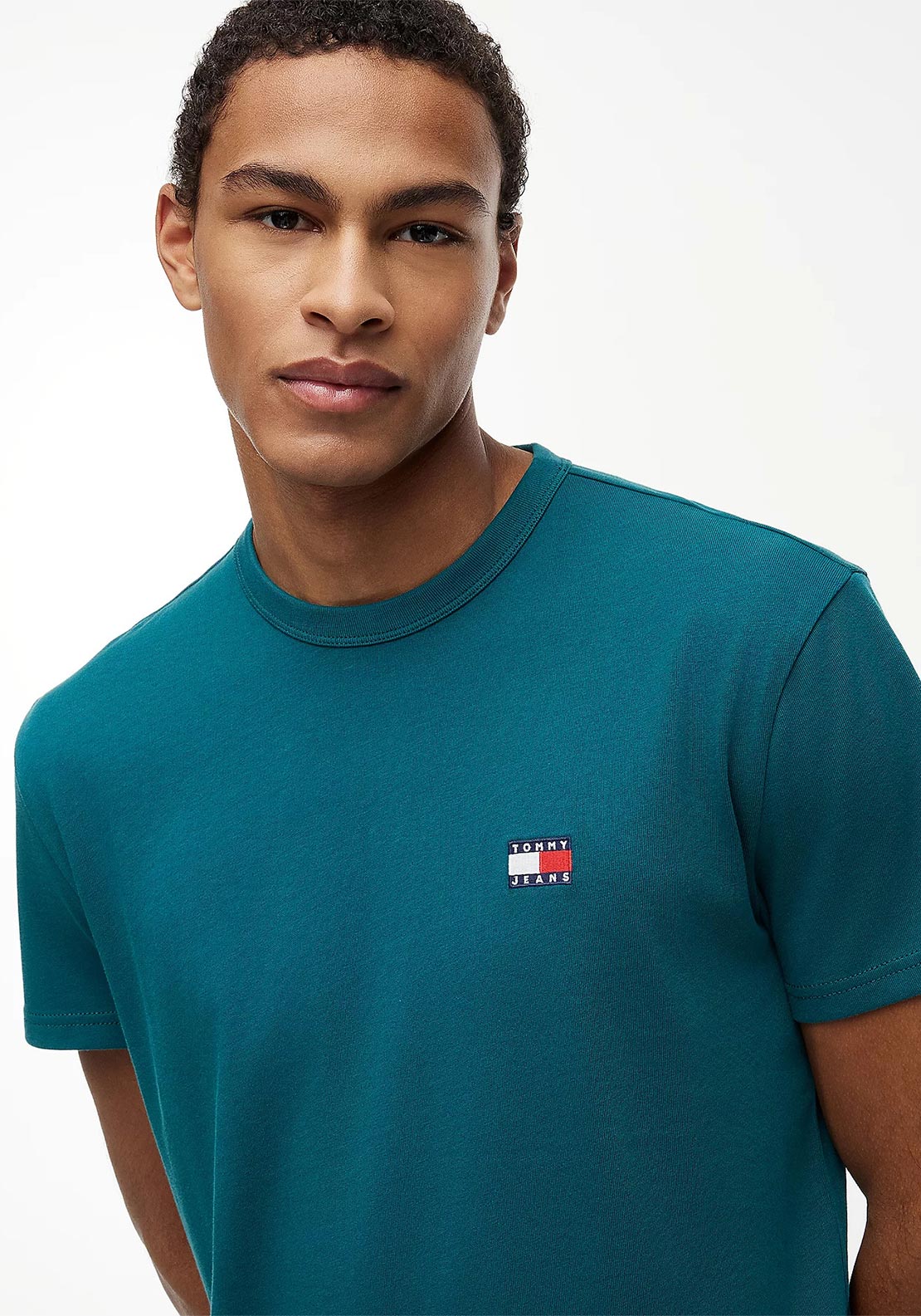 Tommy Jeans Badge Crew Neck T-Shirt, Polar Teal