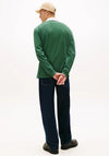Tommy Jeans Badge Rugby Polo Shirt, Pine Green