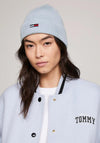 Tommy Jeans Elongated Flag Beanie, Blue