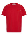 Tommy Jeans Classic Linear Logo T-Shirt, Deep Crimson