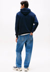Tommy Jeans Drawstring Terry Hoodie, Dark Night Navy