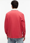 Tommy Jeans Essential Badge Rugby Shirt, Anthem Red