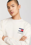Tommy Jeans Essential Flag Sweatshirt, Newsprint