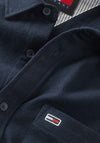 Tommy Jeans Flannel Plain Shirt, Dark Night Navy