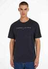 Tommy Jeans Linear Logo T-Shirt, Dark Night Navy