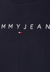 Tommy Jeans Linear Logo T-Shirt, Dark Night Navy