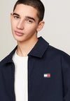 Tommy Jeans Logo Embroidery Trucker Jacket, Dark Night Navy