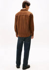 Tommy Jeans Logo Relaxed Fit Corduroy Shirt, Pecan Nut
