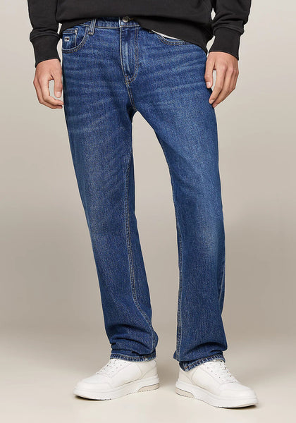 Tommy Jeans Ryan Straight Leg Jeans, Denim Dark - McElhinneys