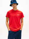 Tommy Jeans Signature Logo Slim Fit T-Shirt, Rapid Red
