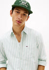 Tommy Jeans Stripe Oxford Shirt, Bahama Green