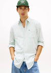 Tommy Jeans Stripe Oxford Shirt, Bahama Green