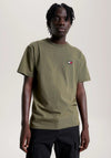 Tommy Jeans XS Badge T-Shirt, Olive Green