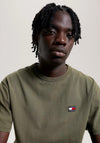 Tommy Jeans XS Badge T-Shirt, Olive Green
