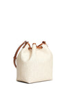 Tommy Hilfiger TH Monoplay Crossbody Drawstring Bucket Bag, Cream