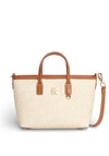 Tommy Hilfiger TH Monoplay Crossbody Tote Bag, Cream