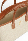 Tommy Hilfiger TH Monoplay Crossbody Tote Bag, Cream