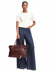 Tommy Hilfiger Casual Leather Duffle Bag, Brown