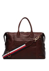 Tommy Hilfiger Casual Leather Duffle Bag, Brown