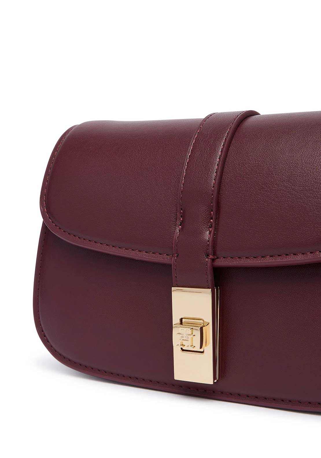 Tommy Hilfiger Heritage Chain Detail Crossbody Bag, Burgundy