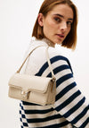 Tommy Hilfiger Heritage Flap Closure Crossbody Bag, Beige