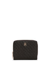 Tommy Hilfiger Icon Debossed Zip Around Wallet, Black
