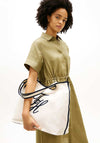Tommy Hilfiger Large Canvas Tote Bag, Cream