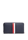 Tommy Hilfiger Large Global Stripe Zip Around Wallet, Navy