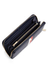 Tommy Hilfiger Large Global Stripe Zip Around Wallet, Navy