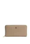 Tommy Hilfiger Large Icon Zip Around Wallet, Beige