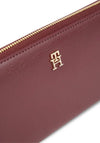 Tommy Hilfiger Large Icon Zip Around Wallet, Burgundy