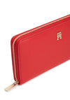 Tommy Hilfiger Large Icon Zip Around Wallet, Red