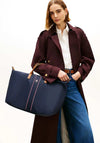Tommy Hilfiger Large Signature Crossbody Weekender Bag, Navy