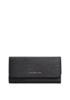 Tommy Hilfiger Large Textured Flap Wallet, Black