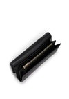 Tommy Hilfiger Large Textured Flap Wallet, Black
