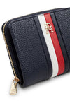 Tommy Hilfiger Medium Global Stripe Zip Around Wallet, Navy