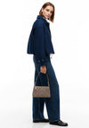 Tommy Hilfiger Mini Monogram Jacquard Shoulder Bag, Brown