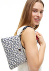 Tommy Hilfiger Mini Monogram Jacquard Shoulder Bag, Navy