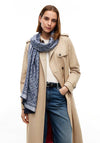 Tommy Hilfiger Monogram Jacquard Scarf, Navy