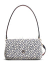 Tommy Hilfiger Monogram Jacquard Convertible Shoulder Bag, Navy