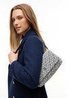 Tommy Hilfiger Monogram Jacquard Convertible Shoulder Bag, Navy