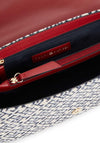 Tommy Hilfiger Monogram Jacquard Convertible Shoulder Bag, Navy