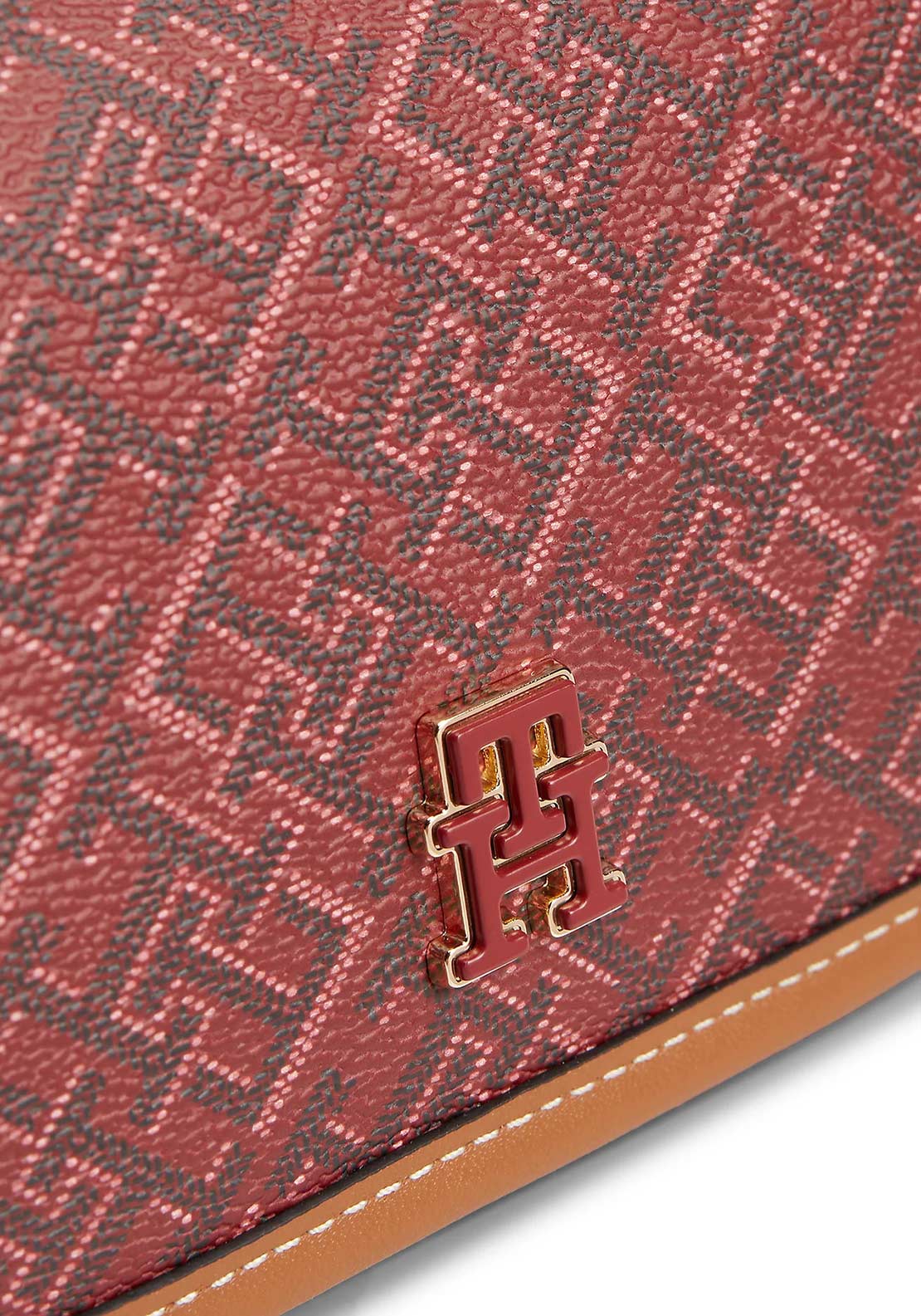 Tommy Hilfiger Monoplay Crossbody Saddle Bag, Red