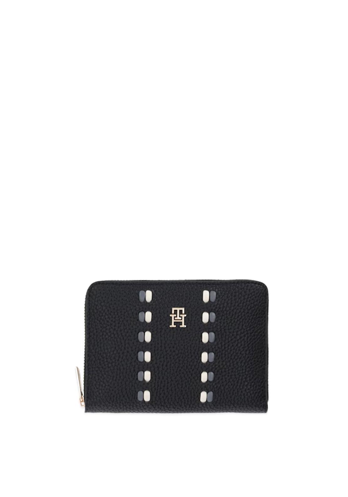 Tommy Hilfiger Icon TH Monogram Wallet, Black