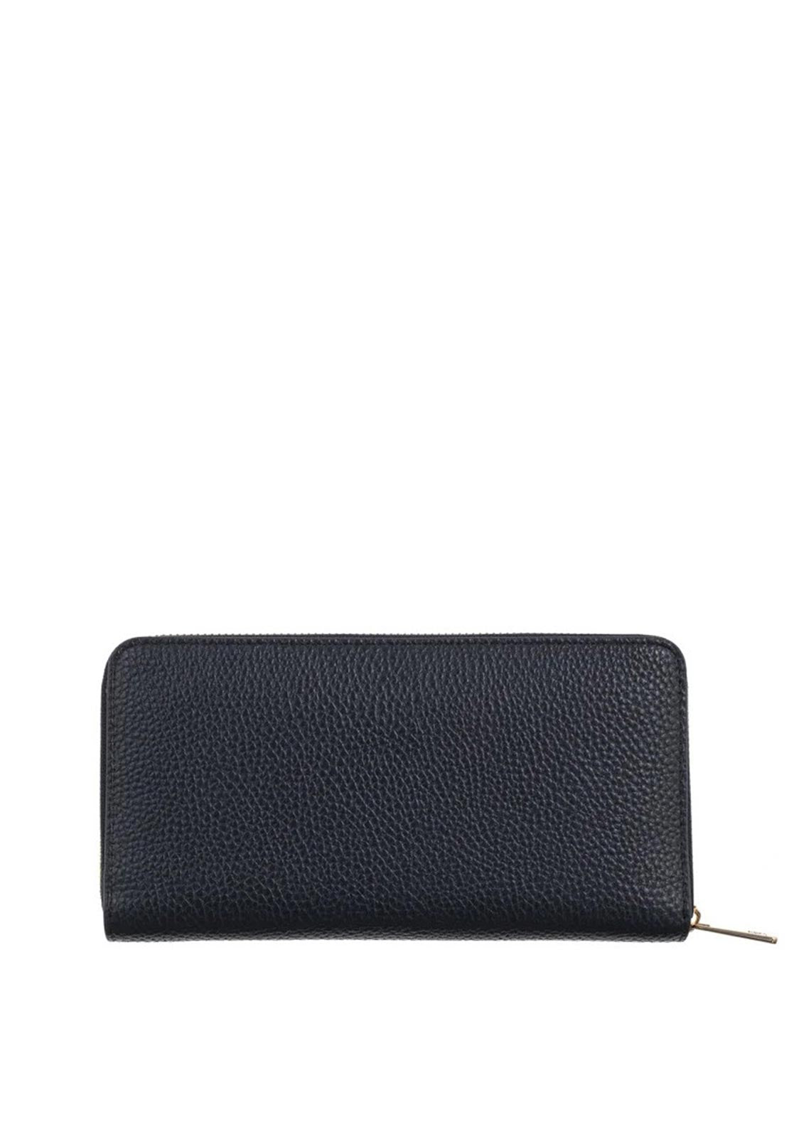 Tommy Hilfiger Icon Signature Tape Zip-Around Wallet, Navy