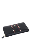 Tommy Hilfiger Icon Signature Tape Zip-Around Wallet, Navy